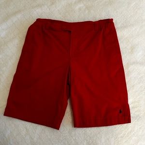 Polo Boys Cotton Shorts Red Size 16